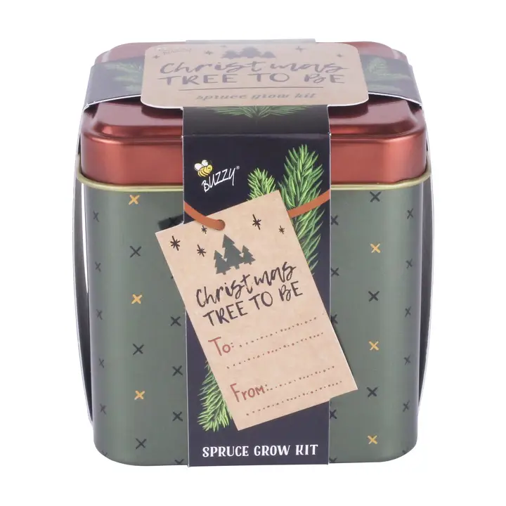Stocking Stuffer Holiday Square Tin - Spruce