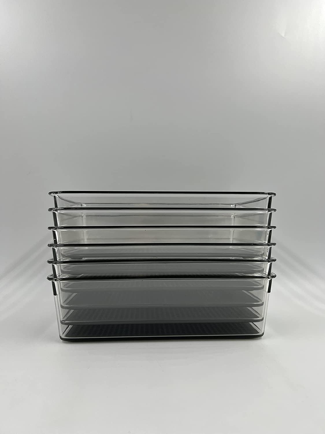 Acrylic 9"x 6" Non-slip Pantry and Drawer Organizing Bins by Brightroom- Set of 6