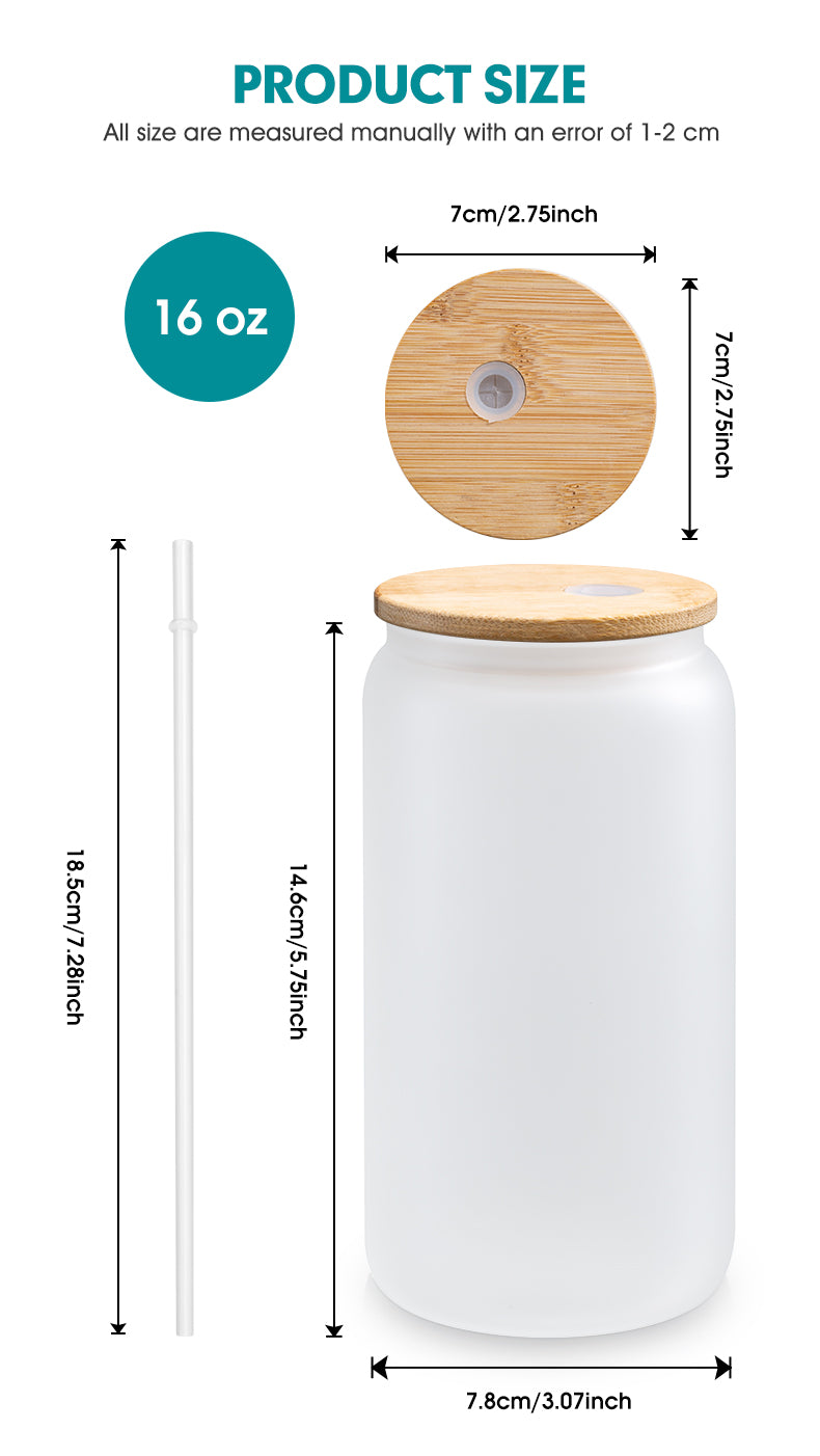 Creosote Designs Personalized Frosted Glass Tumbler Set with Straw- Butterfly, Dragonfly, Hummingbird and Flower with Name Customized Glass Tumbler 16 oz or 25 oz