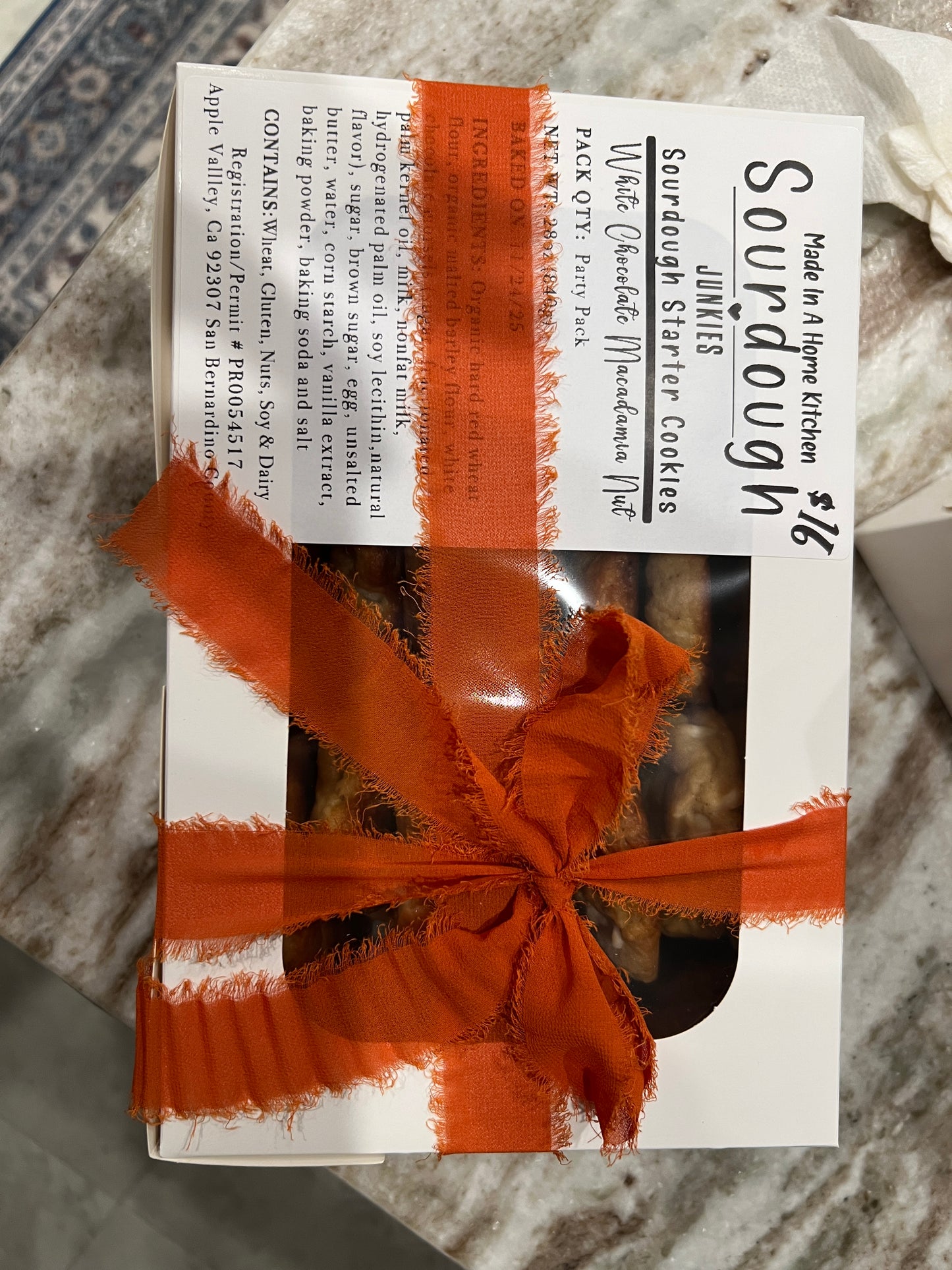 Homemade Sourdough Starter Chocolate Chip Cookies, Pre-Order (For Pick up in Helendale Tuesdays & Fridays)