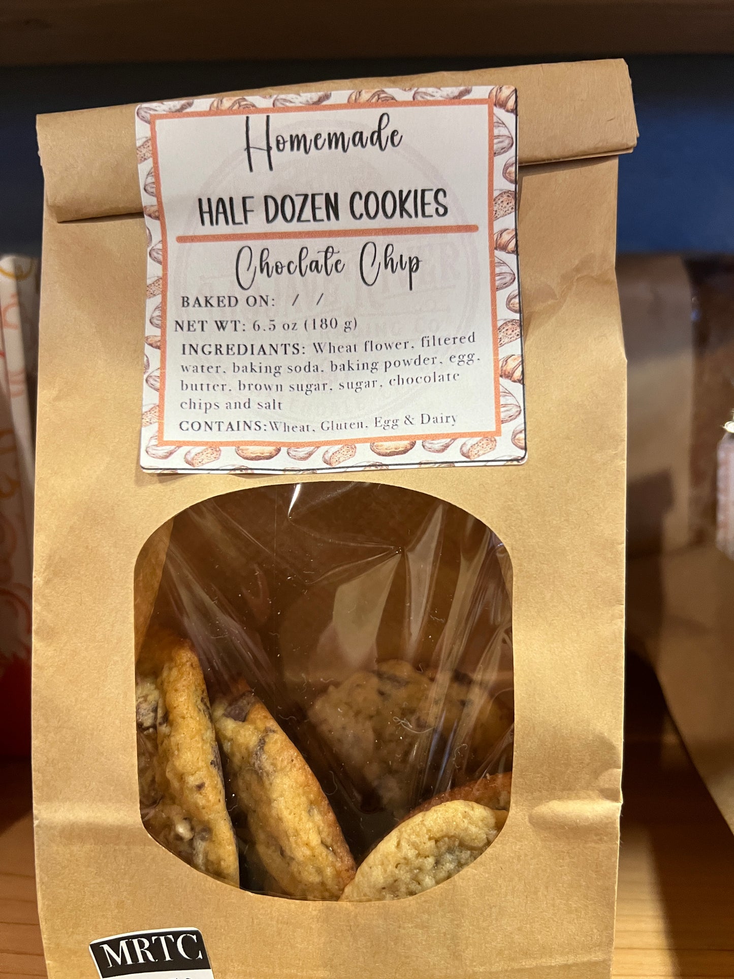 Homemade Sourdough Discard Chocolate Chip Cookies, Pre-Order (For Pick up in Helendale Tuesdays & Fridays)