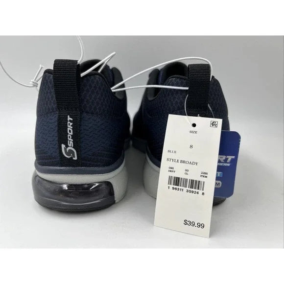 Men's Sport by Skechers Broady Sneakers Navy Blue Size 8
