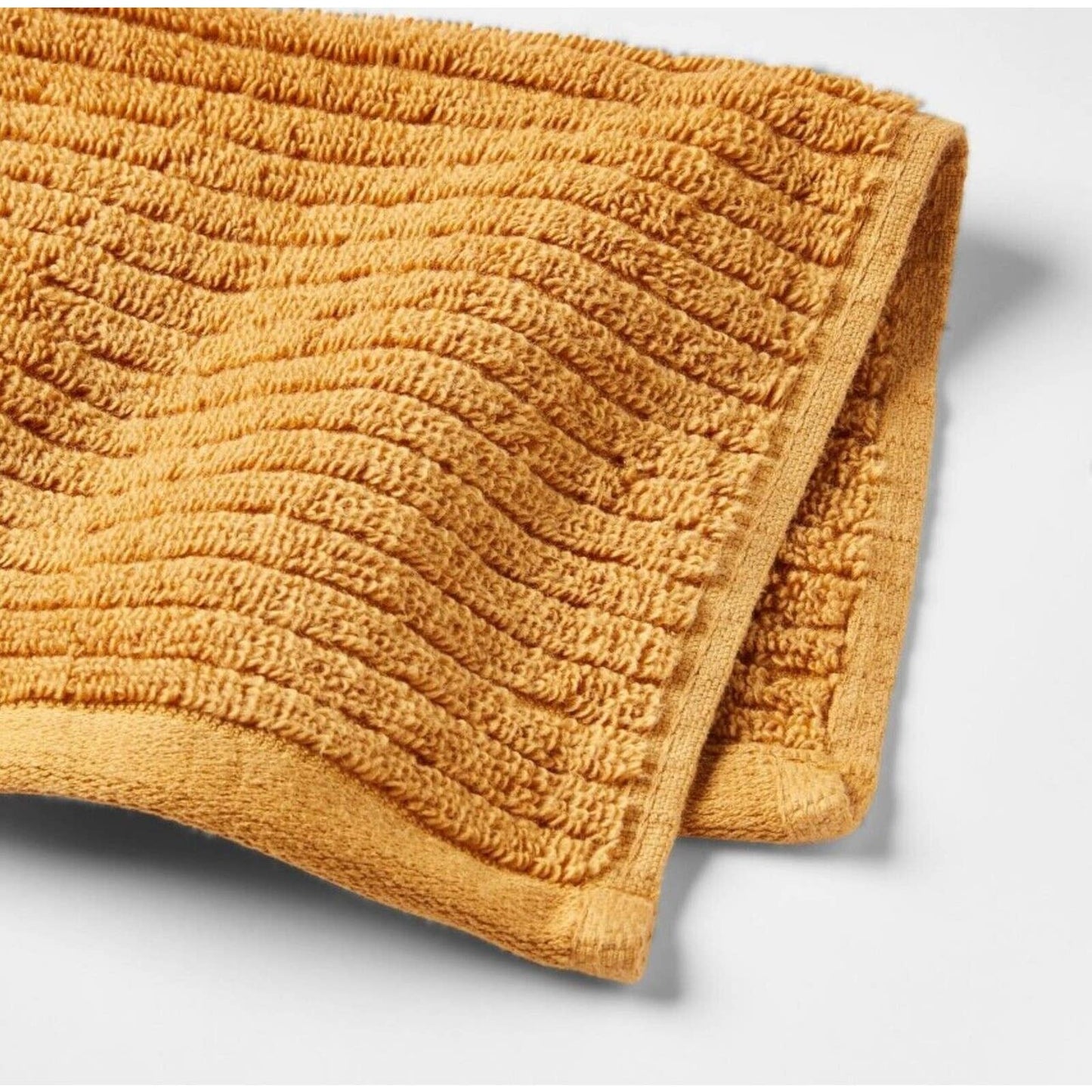 Threshold Quick Dry Ribbed 4 piece Hand/ Wash Towel Set - Gold