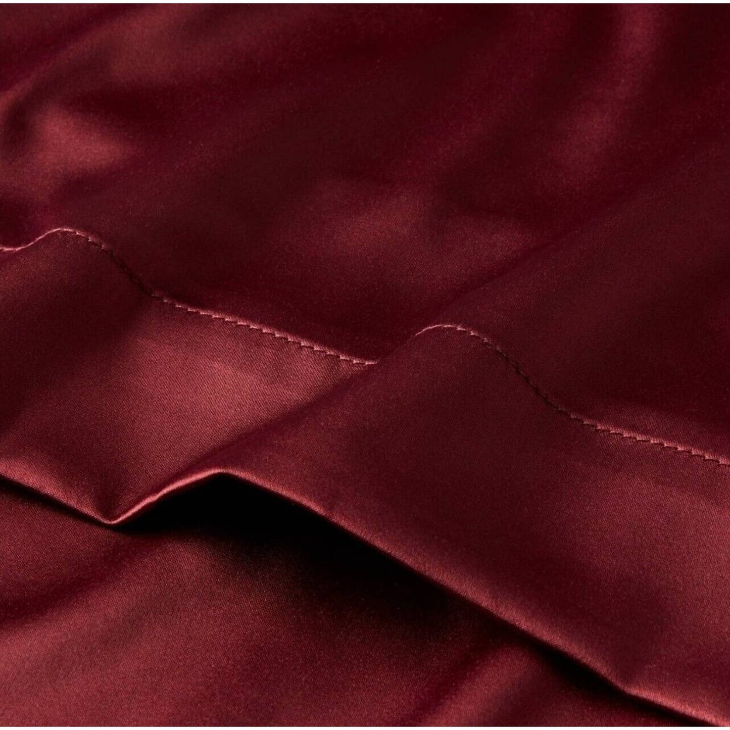 Room Essentials Standard Satin Solid Pillowcase Set - Red