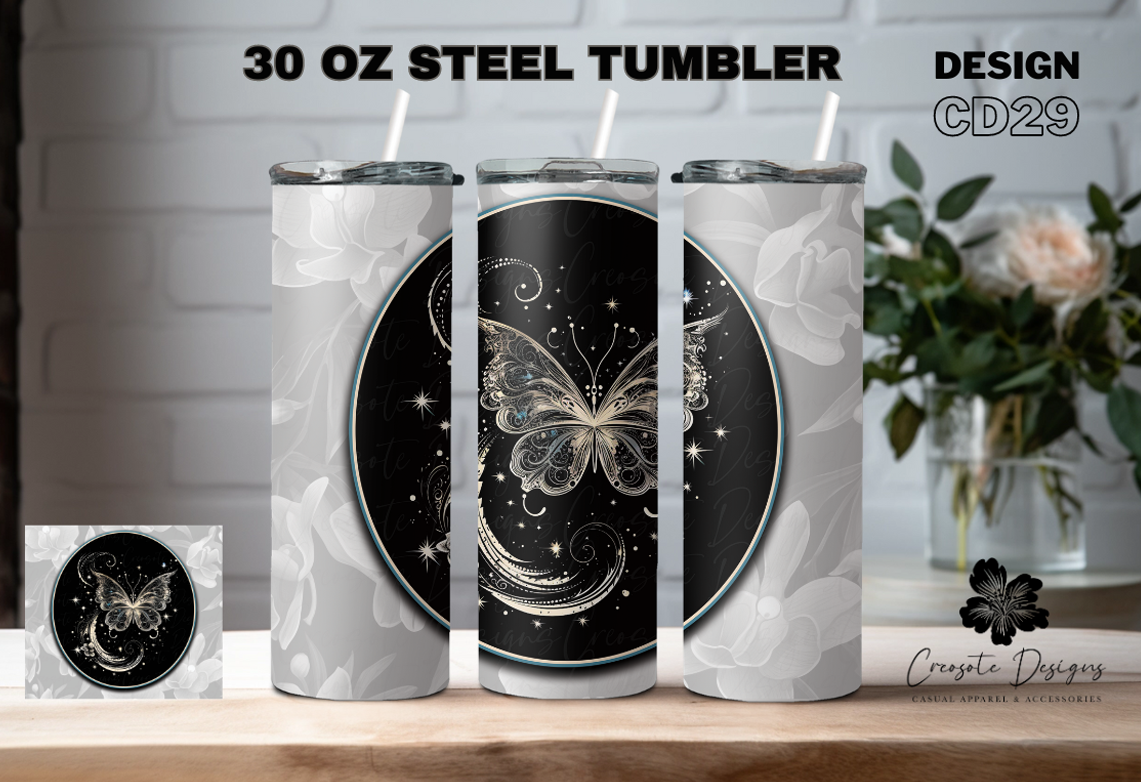 Creosote Designs 20oz and 30oz Personalized Insulated Steel Tumblers