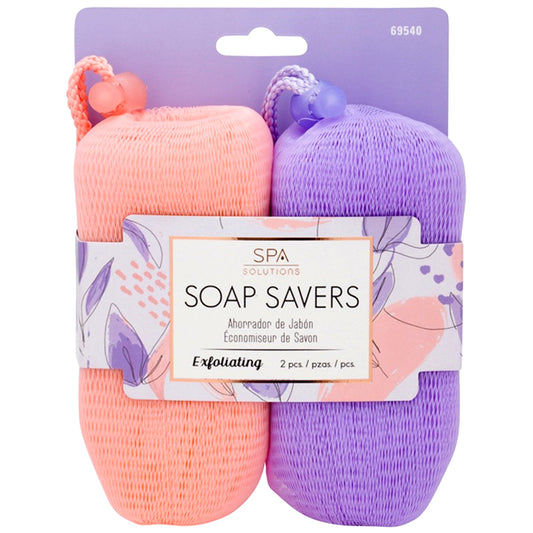 SPA SOLUTIONS SOAP SAVER DUO LAVENDER PEACH