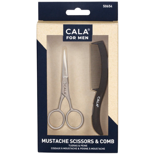 CALA FOR MEN: MUSTACHE SCISSORS & COMB