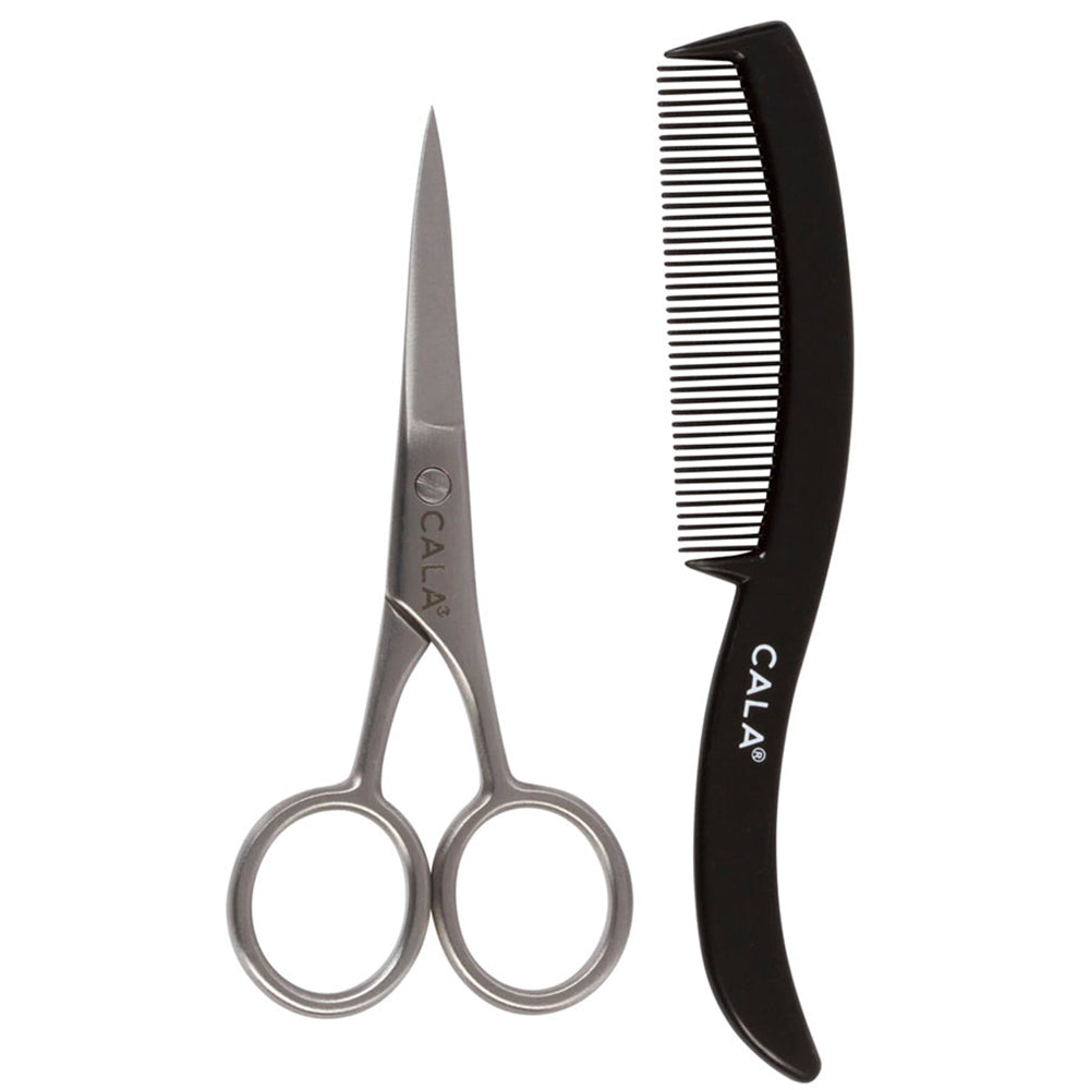 CALA FOR MEN: MUSTACHE SCISSORS & COMB