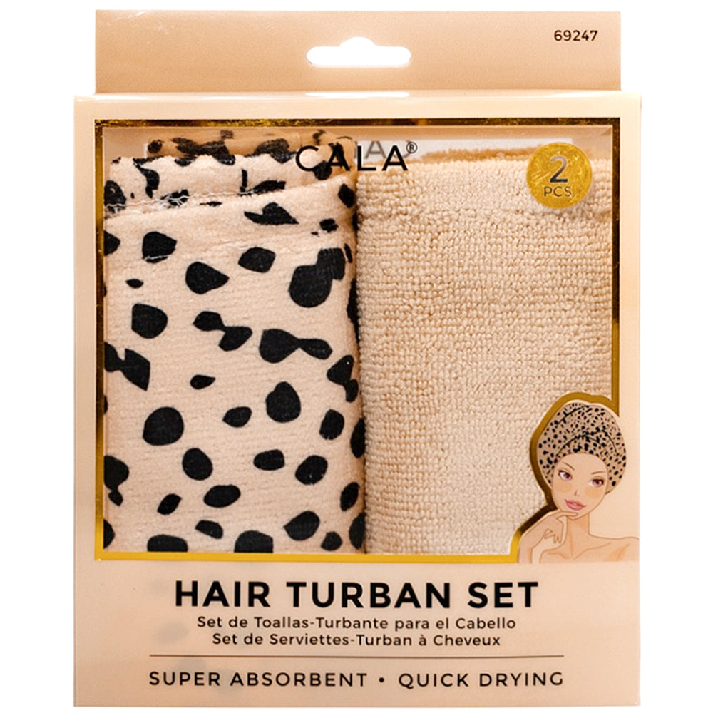 CALA SHOWER TURBAN 2PC HAIR SET