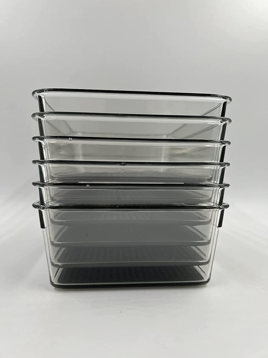 Acrylic 9"x 6" Non-slip Pantry and Drawer Organizing Bins by Brightroom- Set of 6