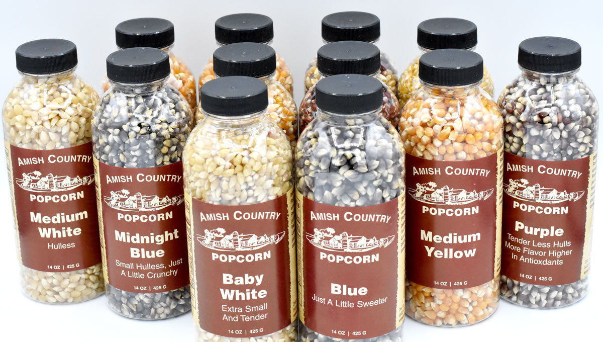 Amish Country Popcorn 14oz Bottles of Popcorn