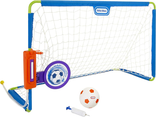 Little Tikes 2-in-1 Water Soccer/Football Sports Game with Net, Ball & Pump