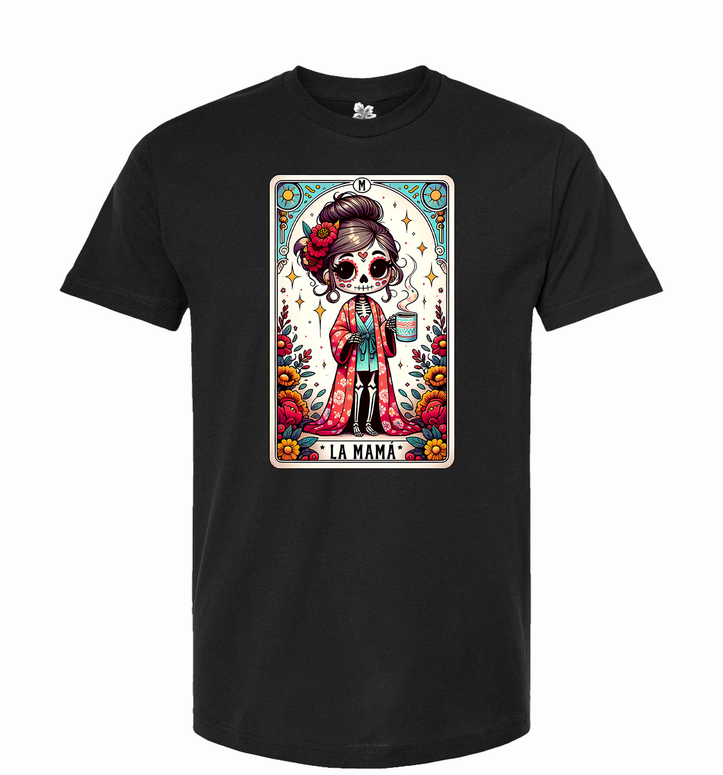 La Mama Tarot Card T-Shirt, La Mama Skeleton T-Shirt, Trendy Mama Funny Tarot T-Shirt, La Mama Tee