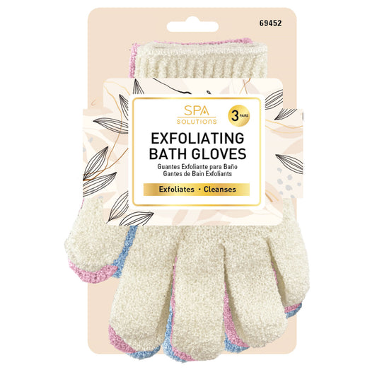 CALA/ SPA SOLUTIONS EXFOLIATING BATH GLOVES