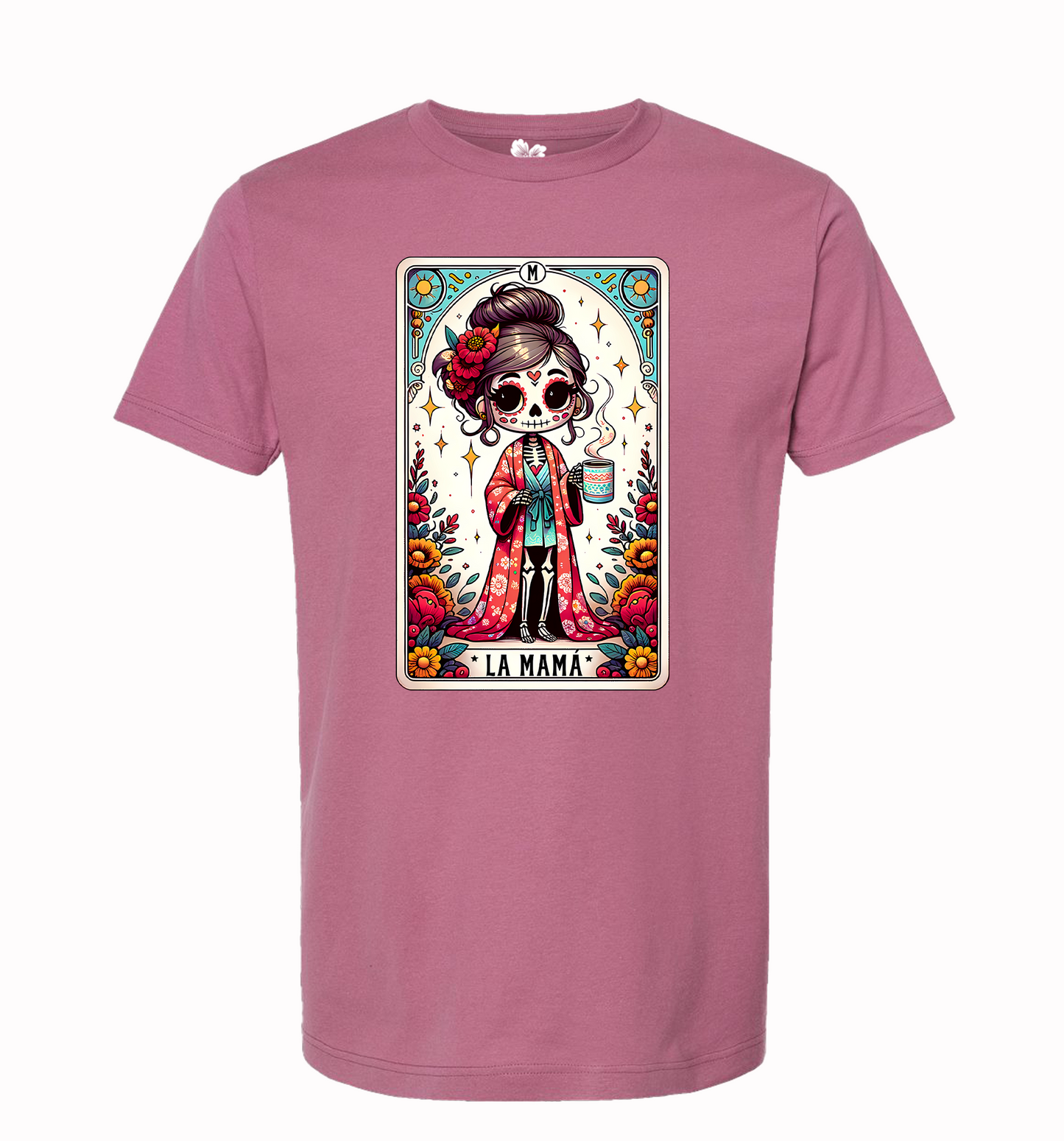 La Mama Tarot Card T-Shirt, La Mama Skeleton T-Shirt, Trendy Mama Funny Tarot T-Shirt, La Mama Tee