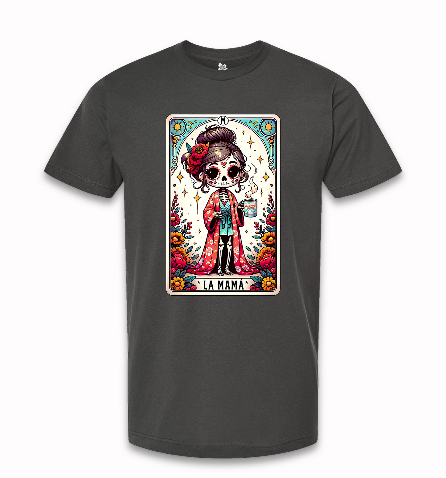 La Mama Tarot Card T-Shirt, La Mama Skeleton T-Shirt, Trendy Mama Funny Tarot T-Shirt, La Mama Tee