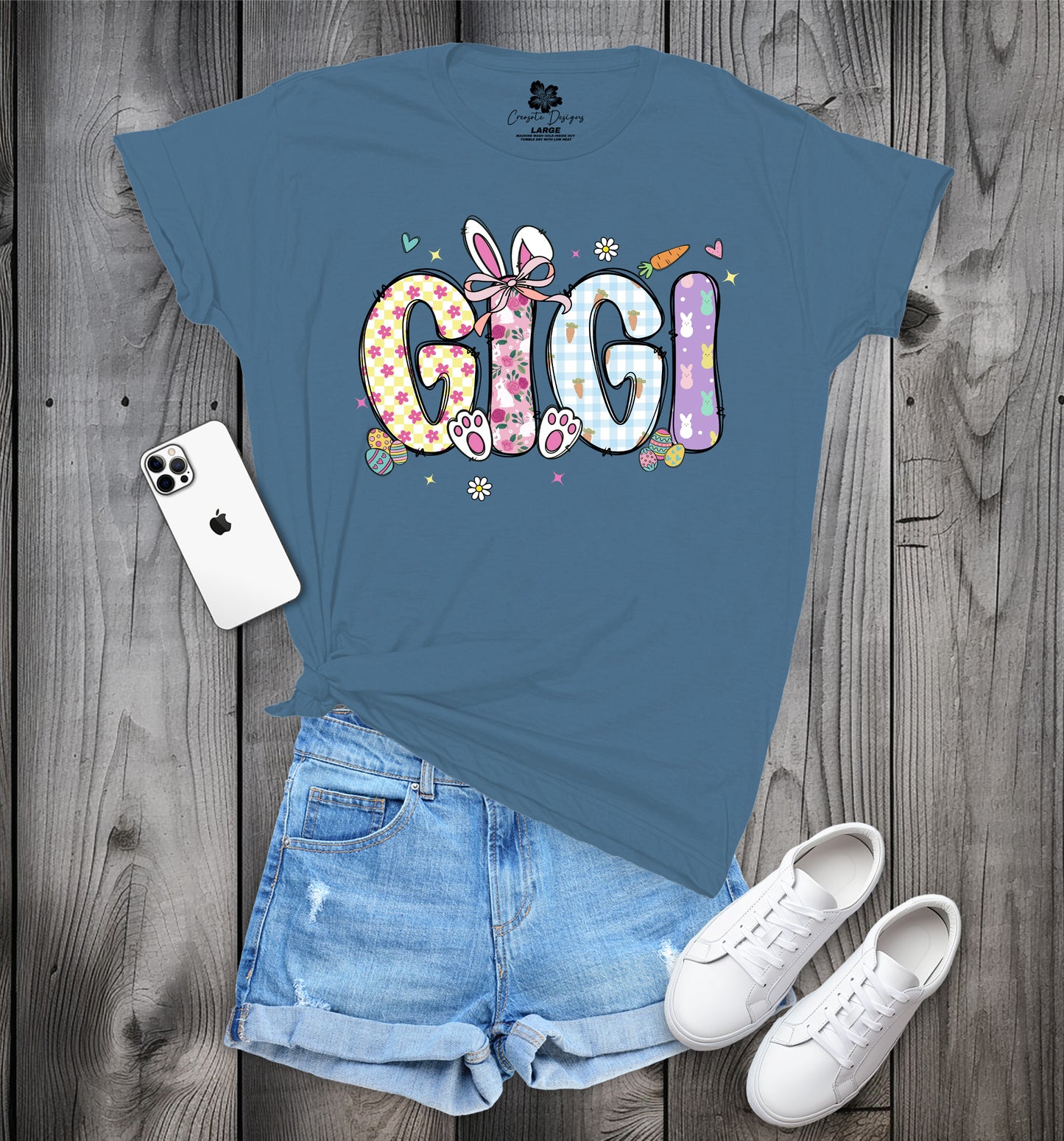 GIGI Easter T-Shirt, Cute Spring Tee, Easter Bunny GIGI Shirt