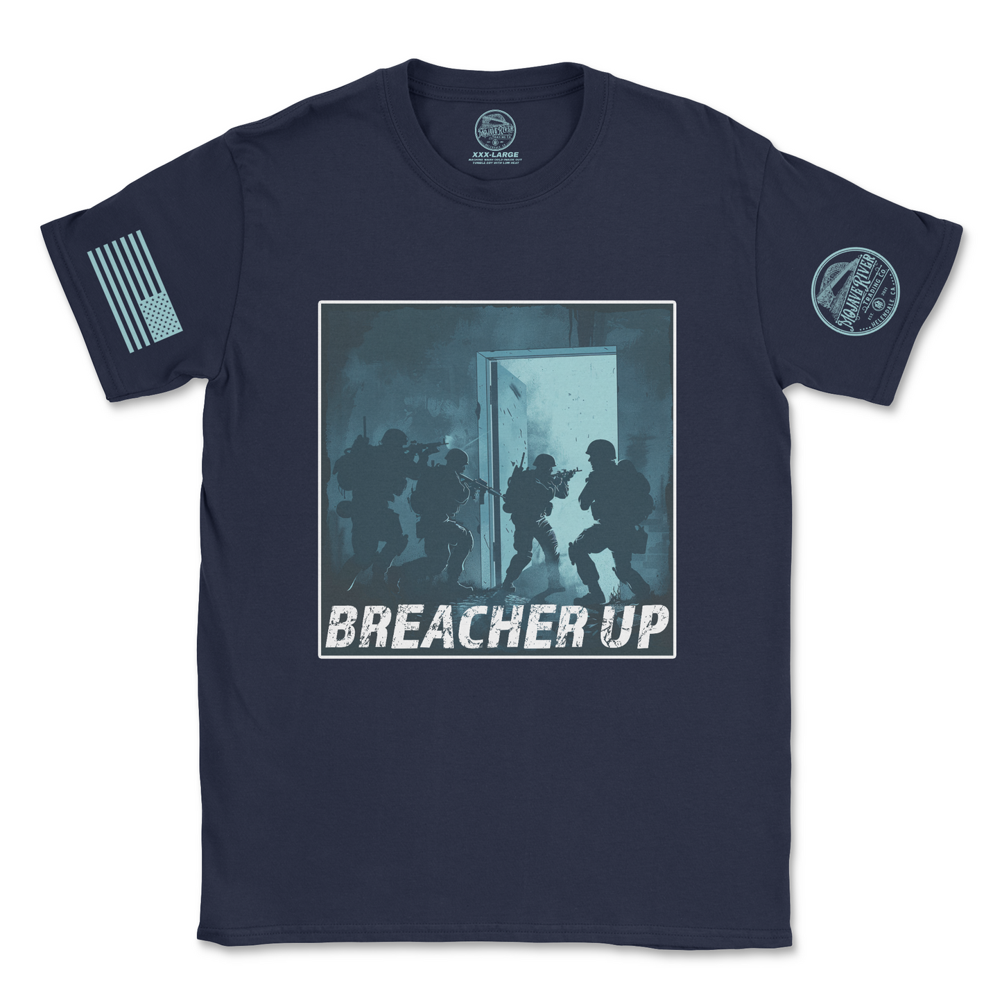 "BREACHER UP" Tactical Soldiers Graphic T-Shirt