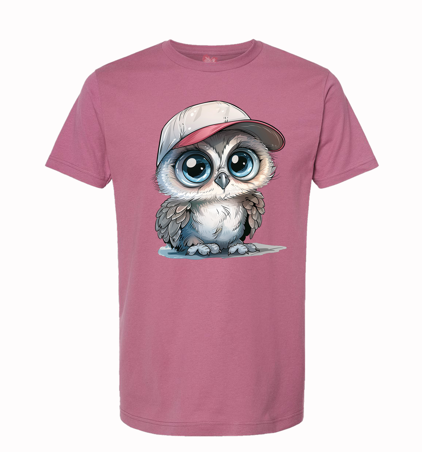 Cute Gray Owl Wearing A Hat T-Shirt, Gray Owl Tee, Owl In Hat Shirt, Gray Owl Shirt