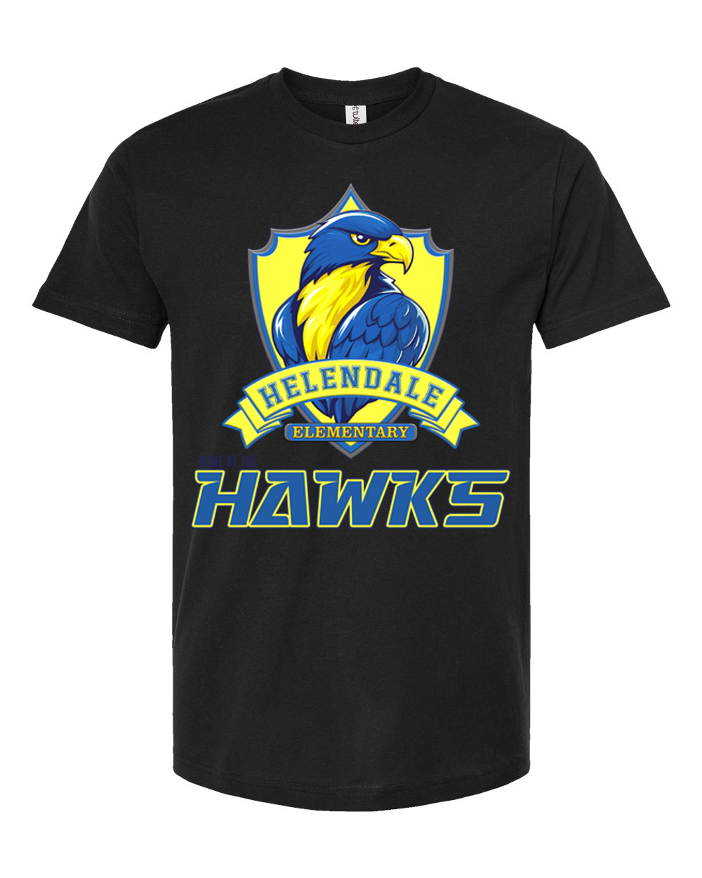 Helendale Elementary School Spirit Adult T-Shirt – Bold Hawk Mascot Graphic, Premium 100% USA Cotton, Sizes XS-4X