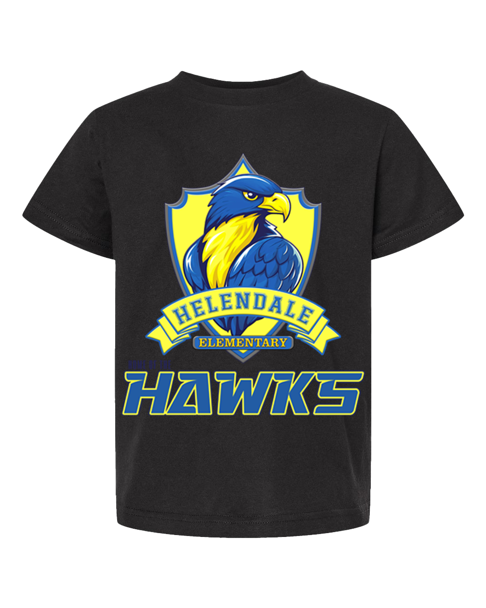 Helendale Elementary School Spirit Kids’ T-Shirt – Bold Hawk Mascot Design, 100% USA Cotton, Sizes XS-XL