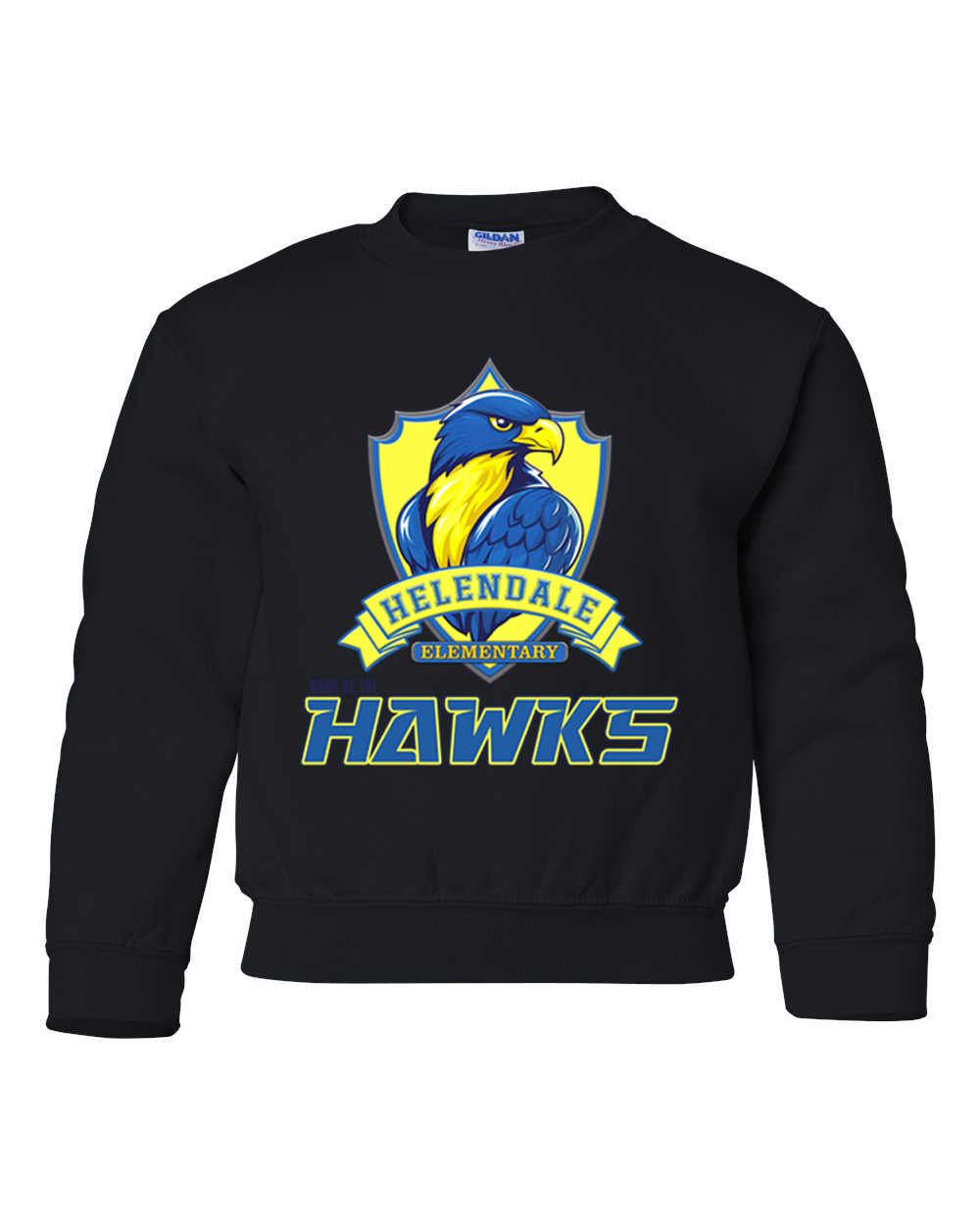 Helendale Elementary Kids Crew Neck Sweatshirt – Cozy School Spirit Apparel, Sizes XS-XL