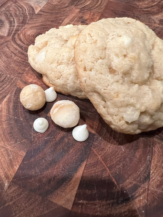 White Chocolate Macadamia Nut Sourdough Starter Cookies, Pre-Order (For Pick up in Helendale Tuesdays & Fridays)