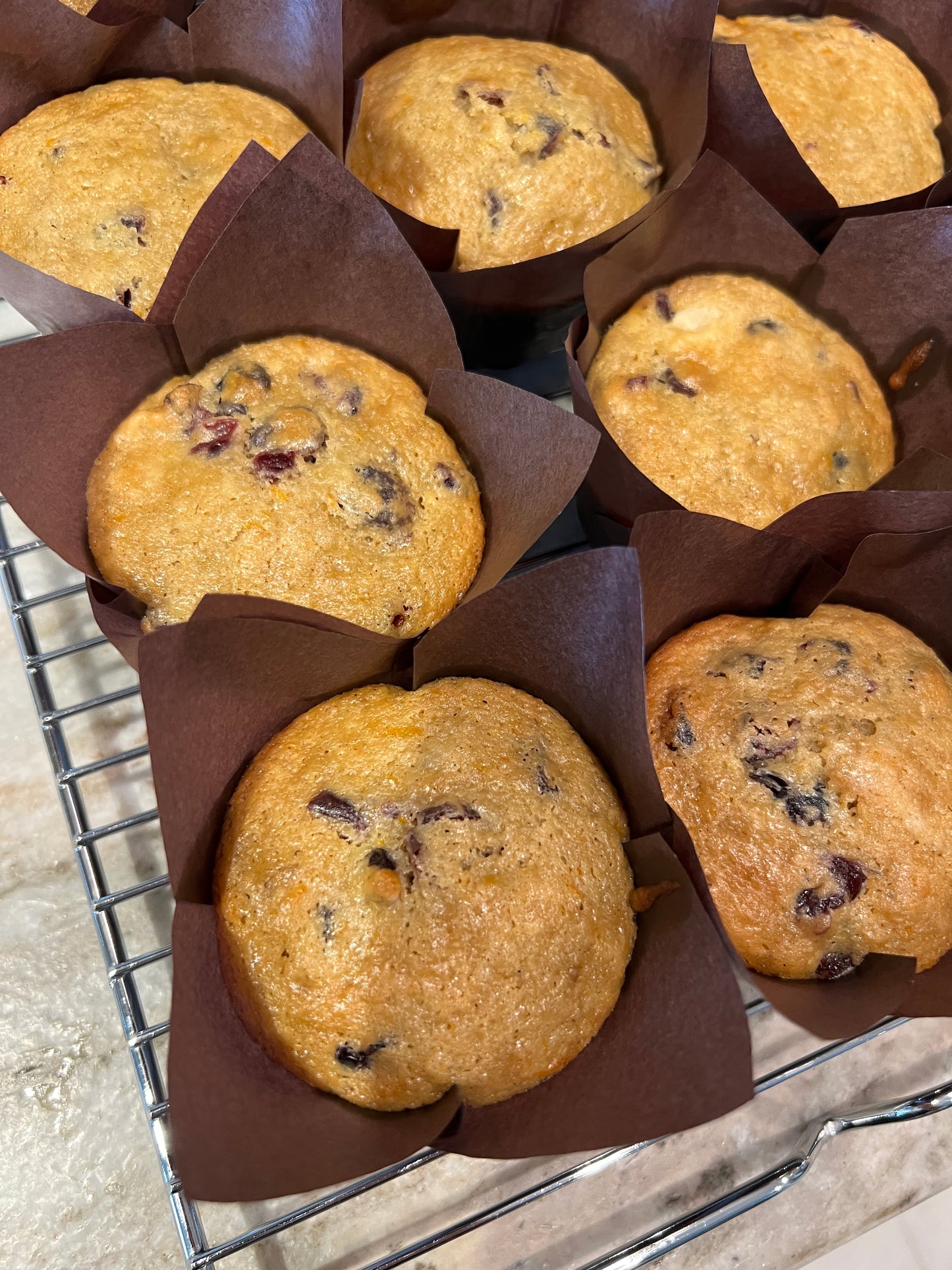 Cranberry Orange Sourdough Starter Muffins, Pre-Order (For Pick up in Helendale Tuesdays & Fridays)