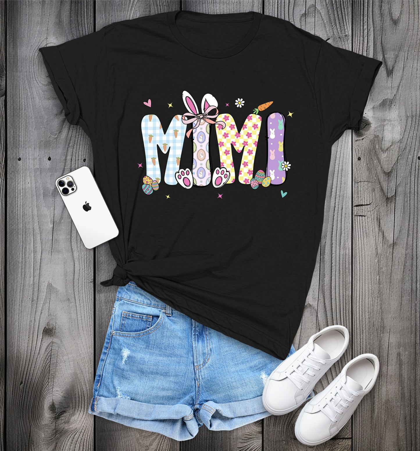 MIMI Easter T-Shirt, Cute Spring Tee, Easter Bunny MIMI Shirt