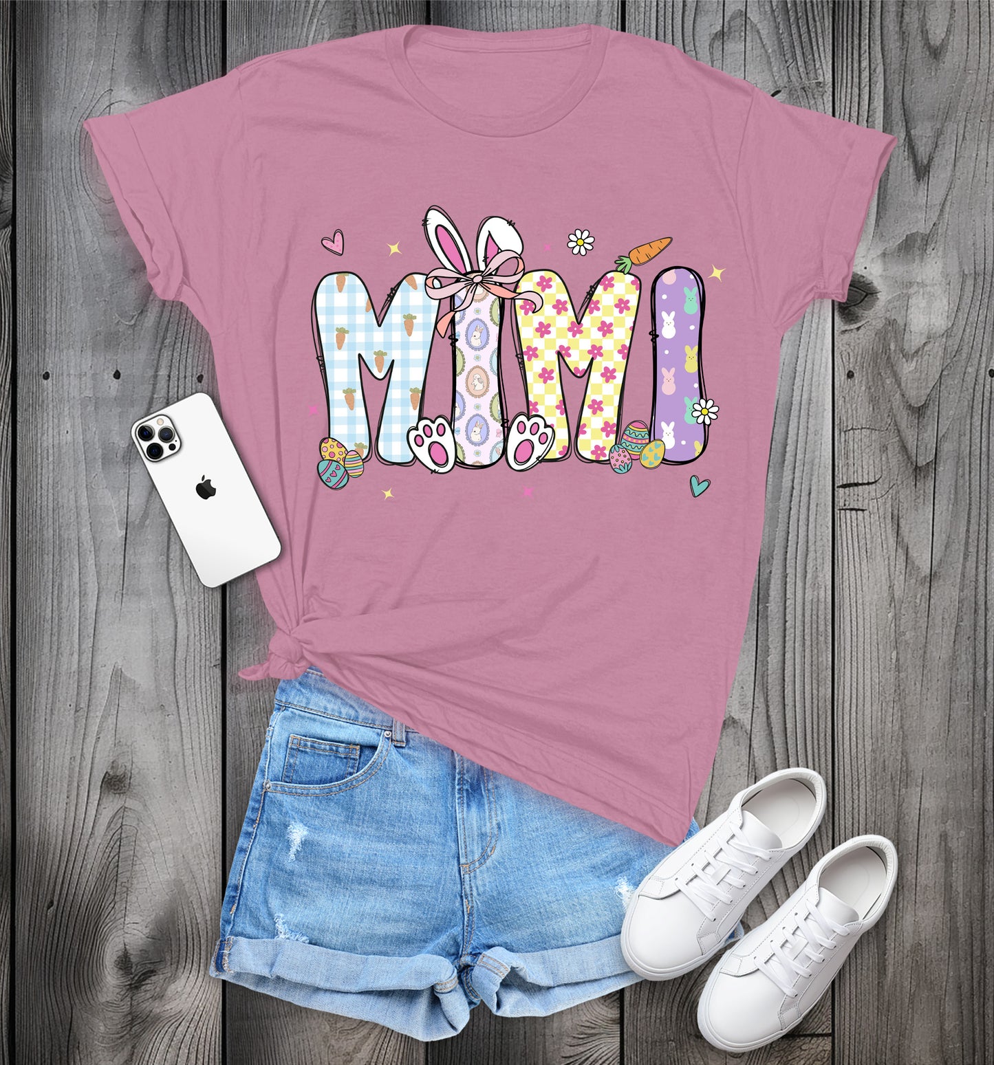 MIMI Easter T-Shirt, Cute Spring Tee, Easter Bunny MIMI Shirt