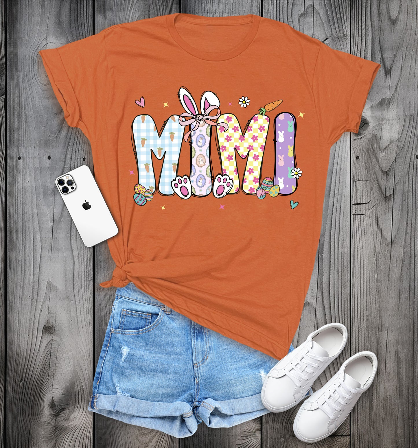 MIMI Easter T-Shirt, Cute Spring Tee, Easter Bunny MIMI Shirt