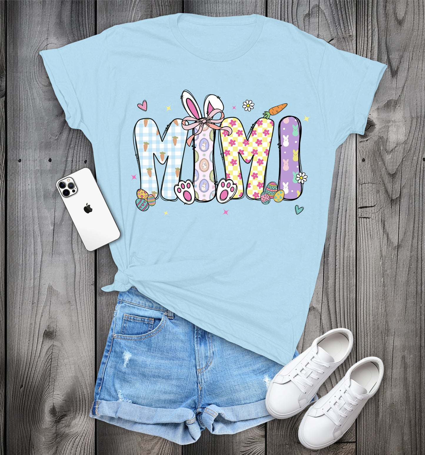 MIMI Easter T-Shirt, Cute Spring Tee, Easter Bunny MIMI Shirt