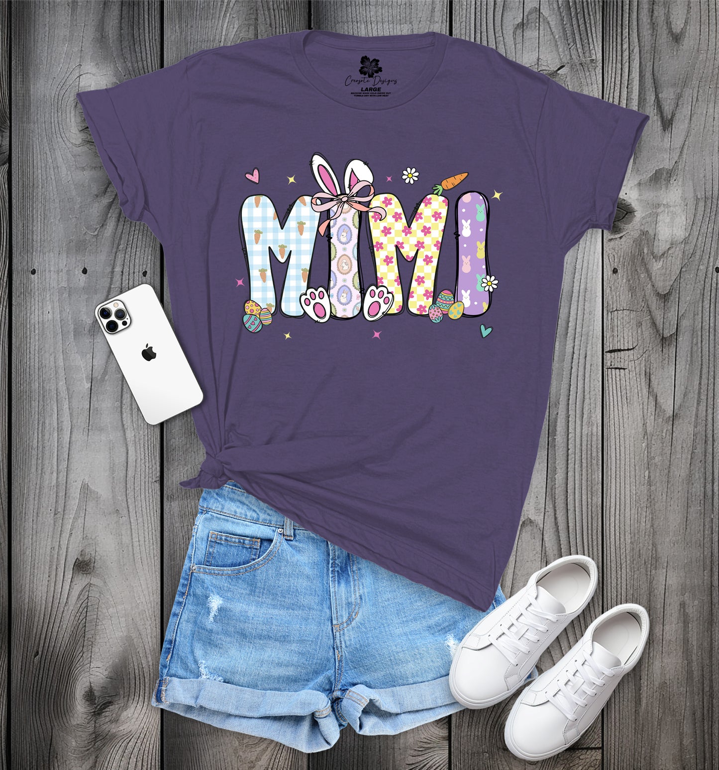 MIMI Easter T-Shirt, Cute Spring Tee, Easter Bunny MIMI Shirt