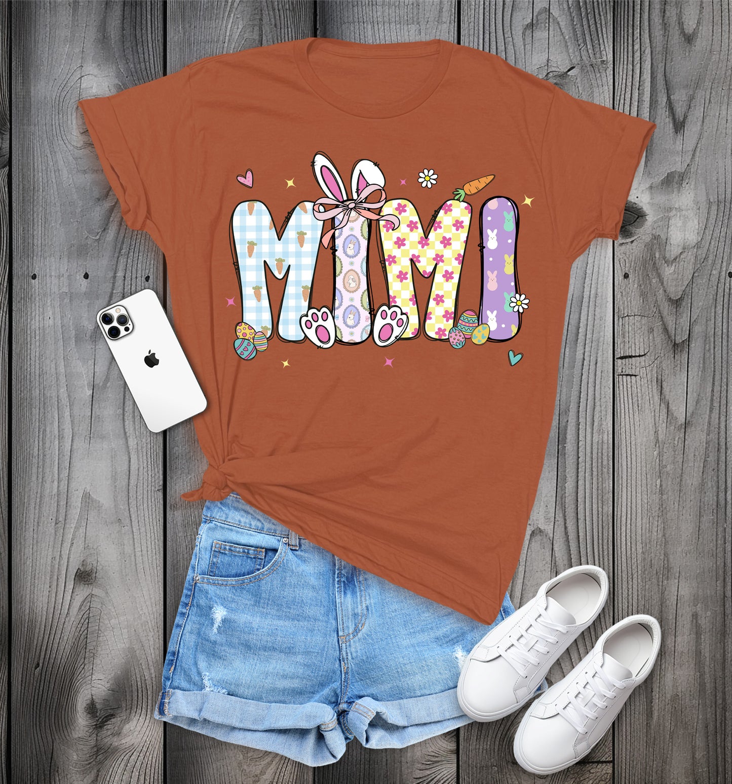 MIMI Easter T-Shirt, Cute Spring Tee, Easter Bunny MIMI Shirt