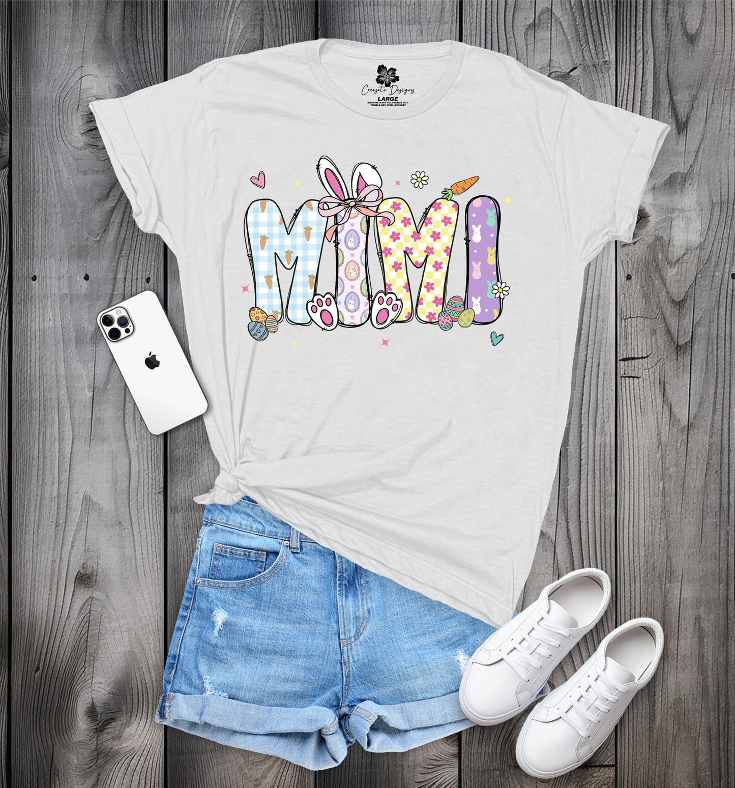 MIMI Easter T-Shirt, Cute Spring Tee, Easter Bunny MIMI Shirt