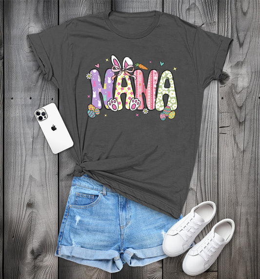 NANA Easter T-Shirt, Cute Spring Tee, Easter Bunny NANA Shirt