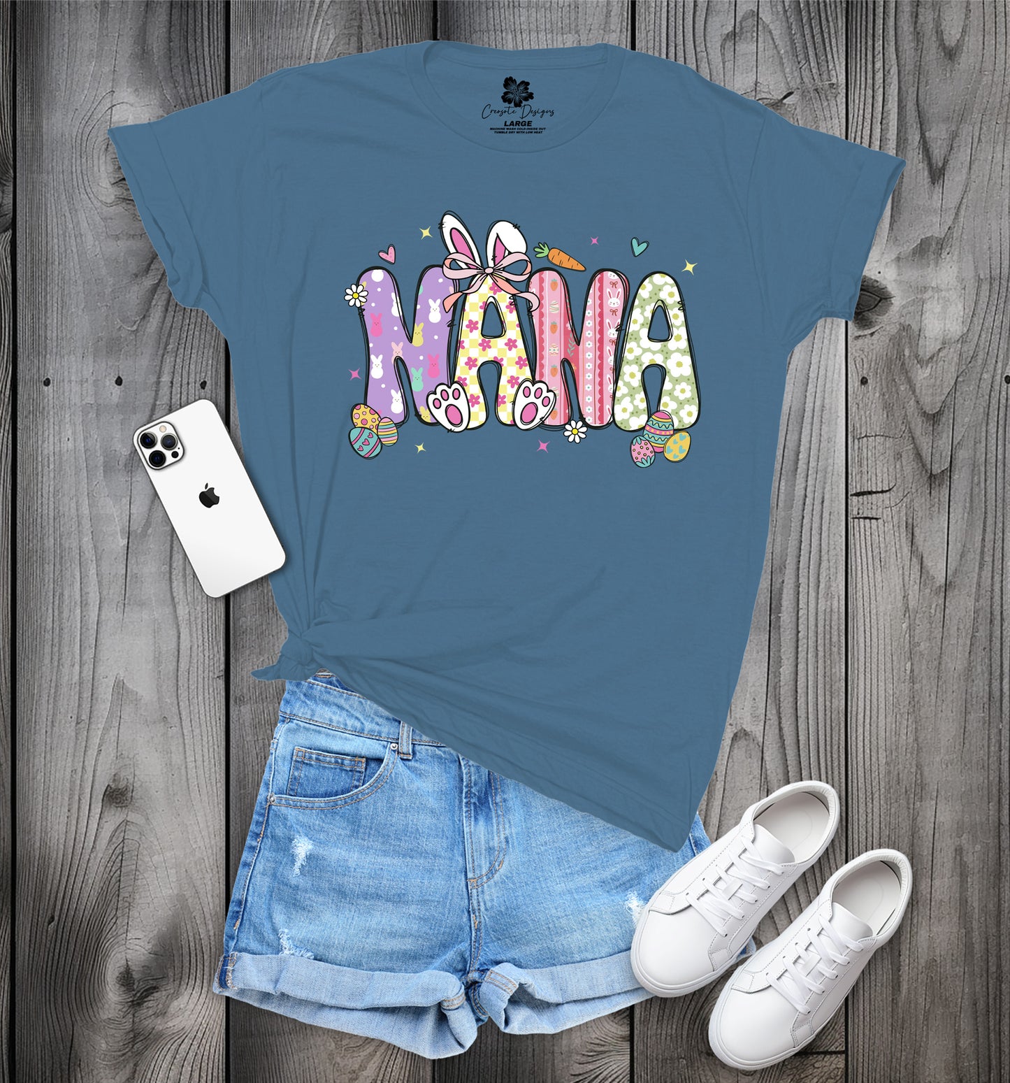 NANA Easter T-Shirt, Cute Spring Tee, Easter Bunny NANA Shirt