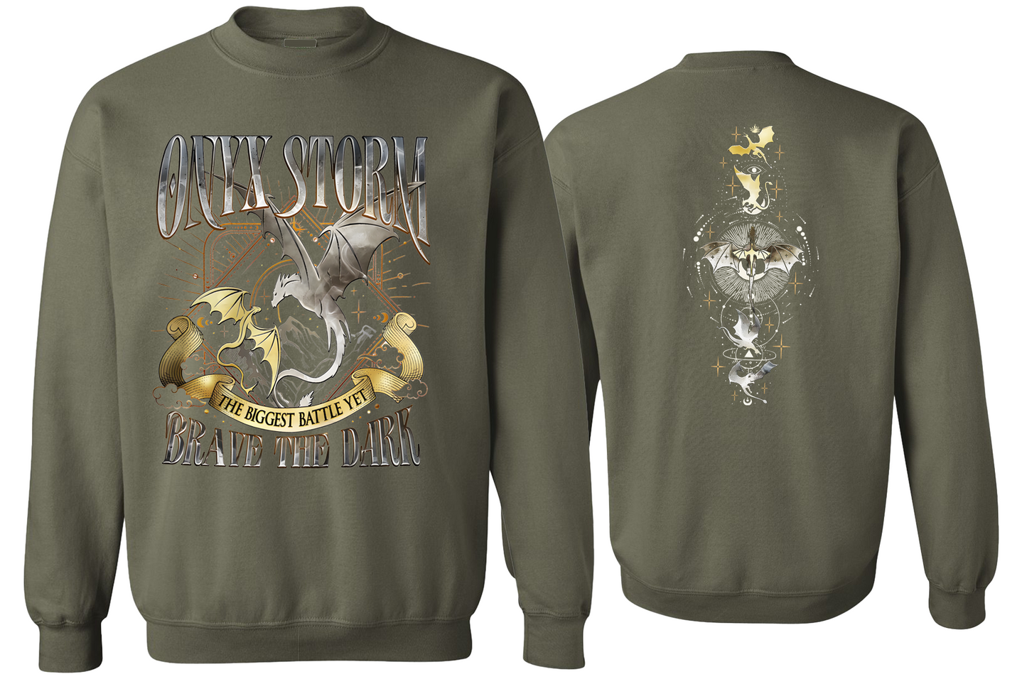 Onyx Storm "Brave the Dark" Fourth Wing - Sweatshirt/Hoodie