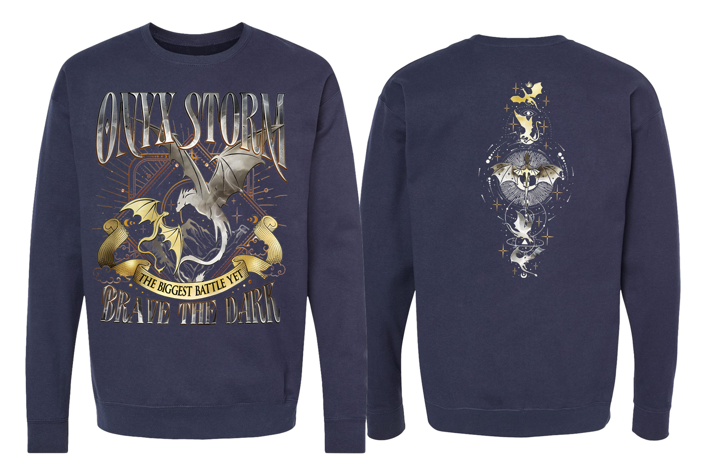 Onyx Storm "Brave the Dark" Fourth Wing - Sweatshirt/Hoodie