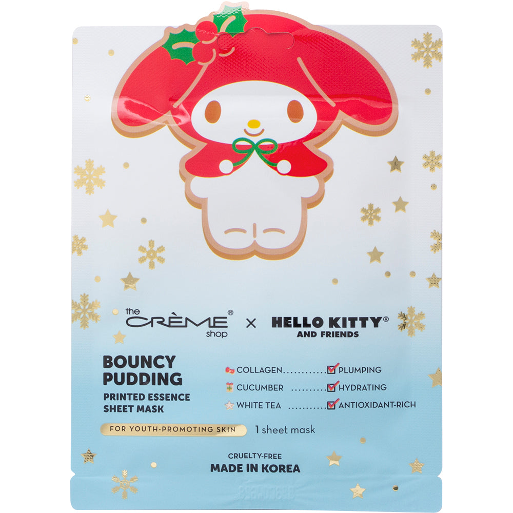 THE CREME SHOP X HELLO KITTY BOUNCY PUDDING PRINTED ESSENCE SHEET MASK