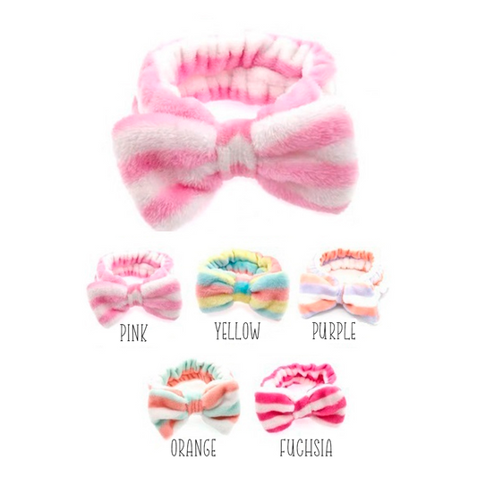 STRIPE RIBBON SPA HEADBAND