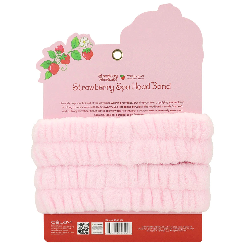 CELAVI STRAWBERRY SHORTCAKE 2PC SPA HAIR BAND SET