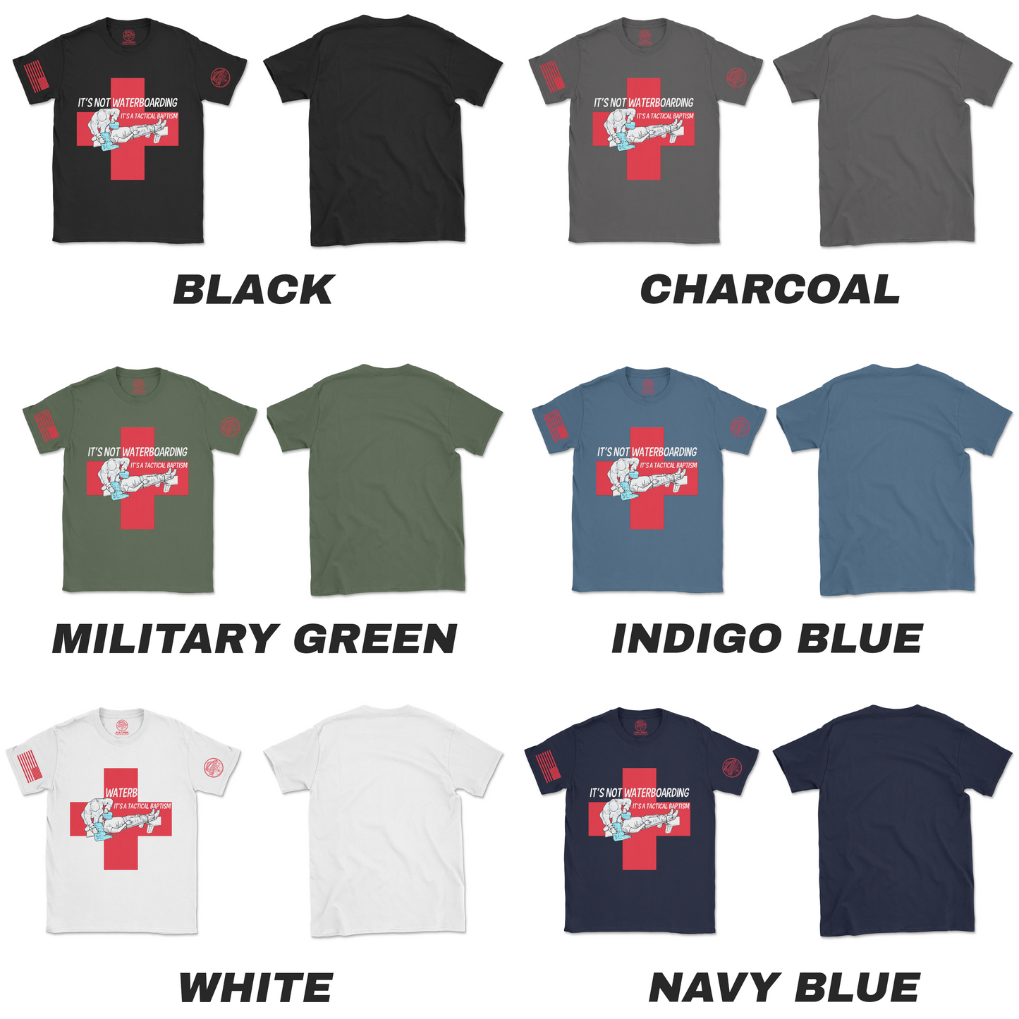 "Tactical Baptism" Soldier Graphic T-Shirt