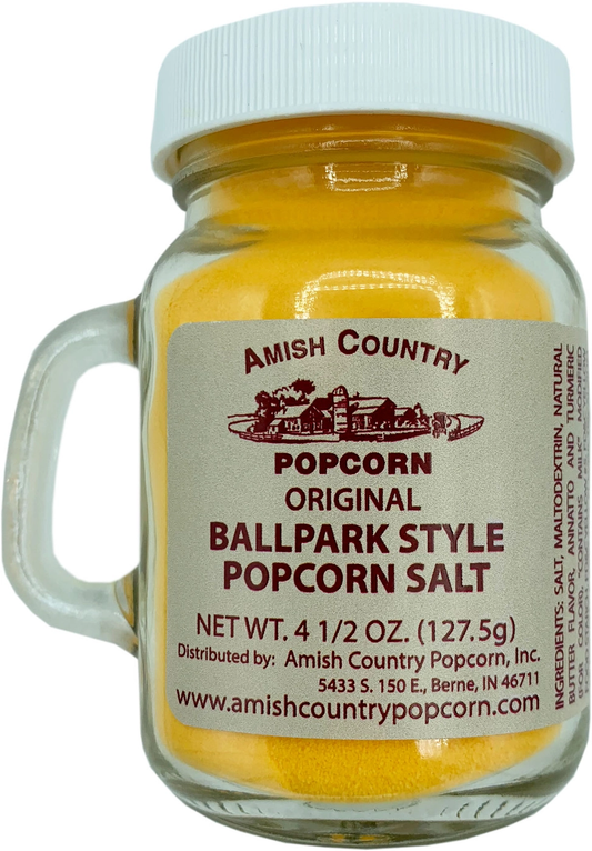 4.5oz Bottle of Ballpark-Style Popcorn Salt In Glass Shaker