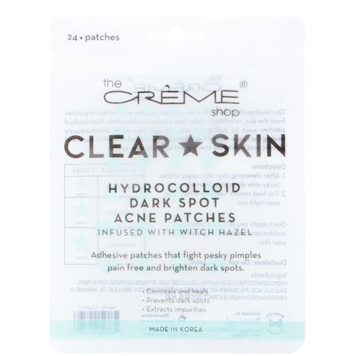 THE CREME SHOP CLEAR STAR SKIN HYDROCOLLOID DARK SPOT ACNE 24 PATCHES