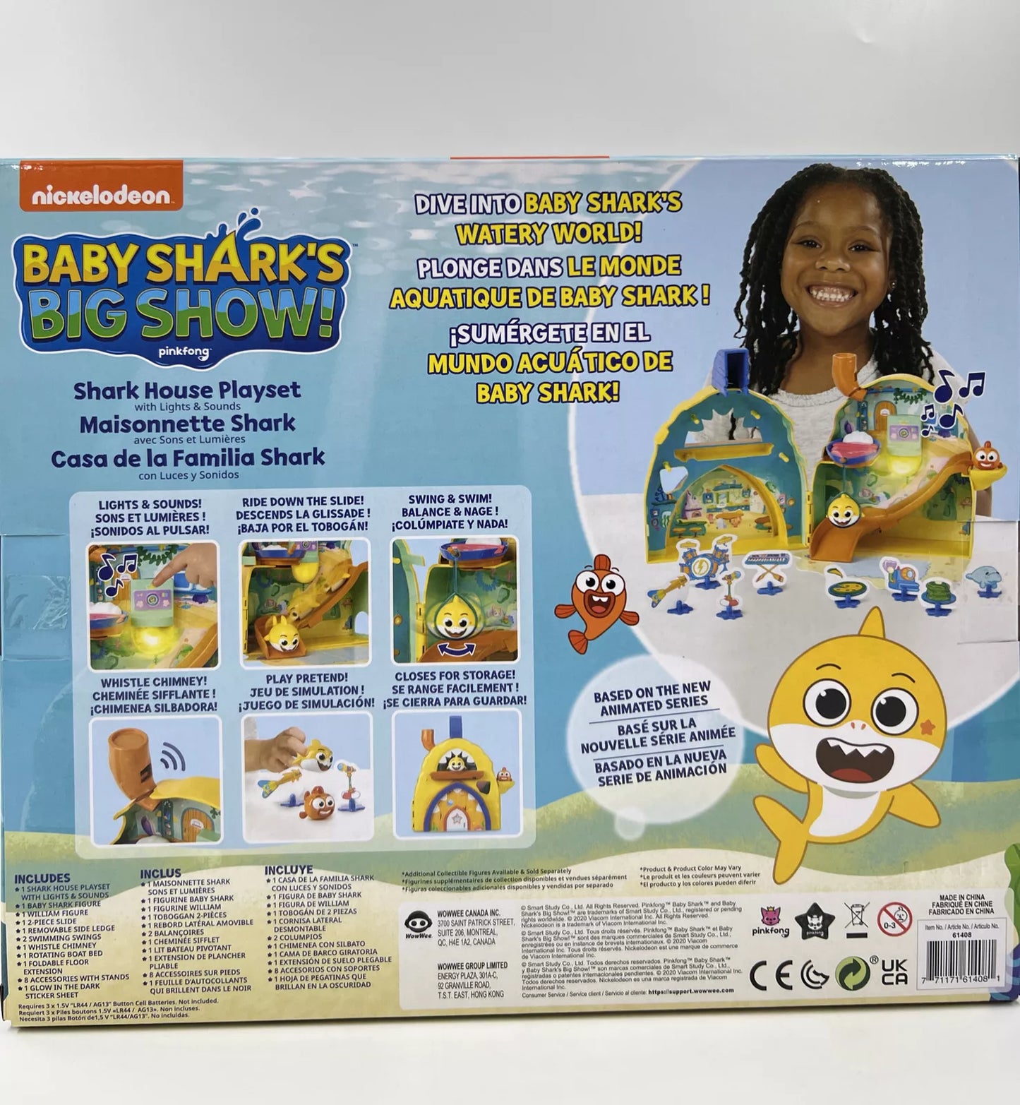 Baby Shark's Big Show! Shark House Playset  Lights and Sounds Toddler Toy