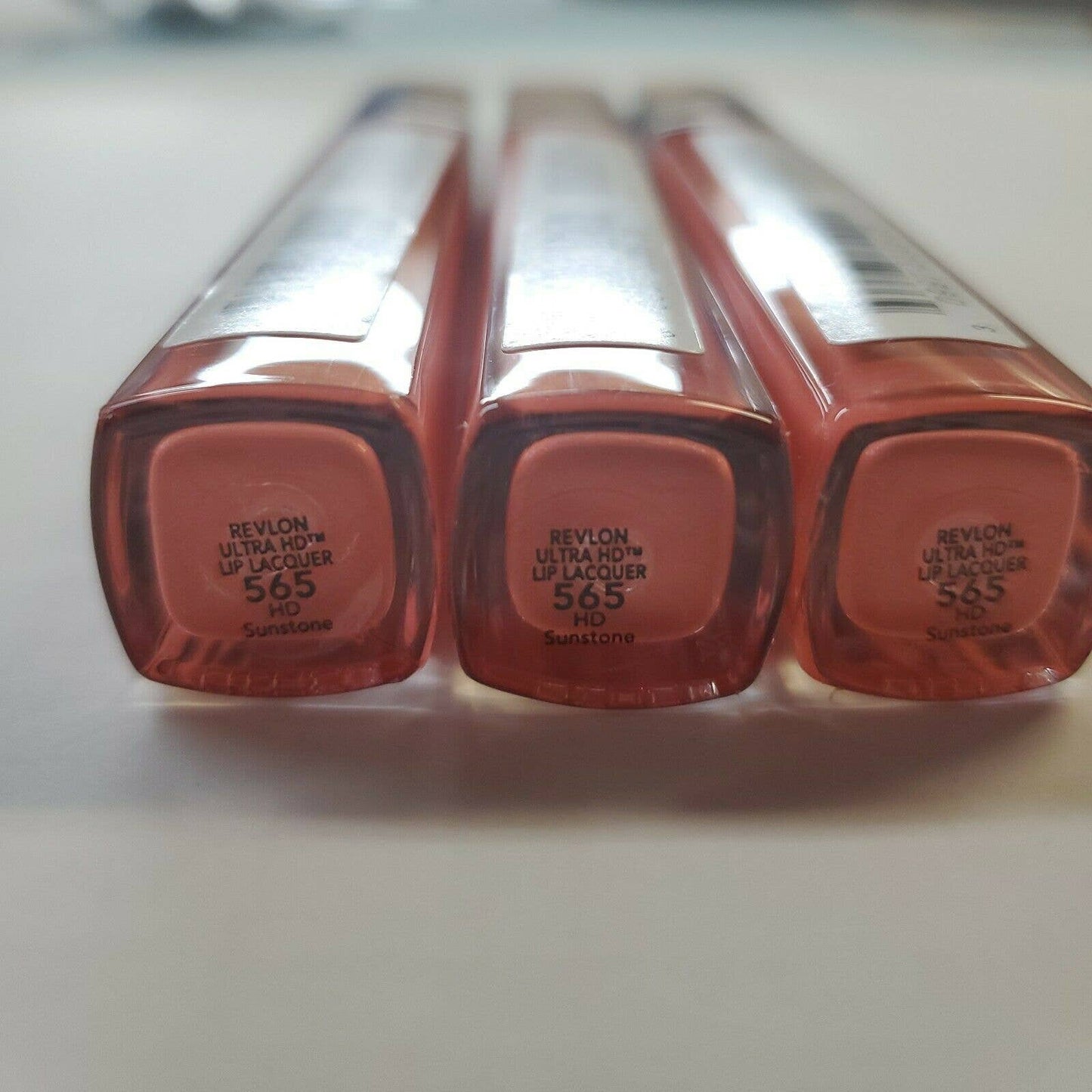 Revlon Ultra HD Lip Lacquer lip color # 565 HD Sunstone (3 Pack)