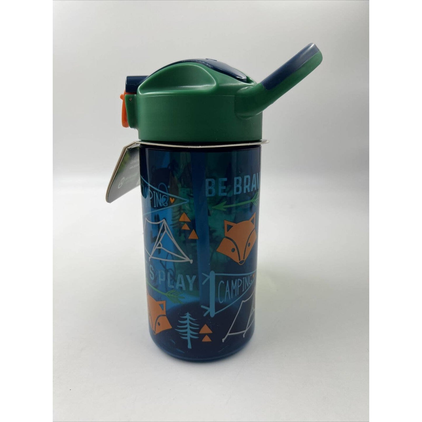 18oz 2pk Plastic Dino's and Camping Valiant Kids Water Bottle Set - Zak Designs