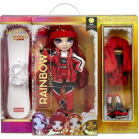 Rainbow High Winter Break Ruby Anderson – Red Fashion Doll