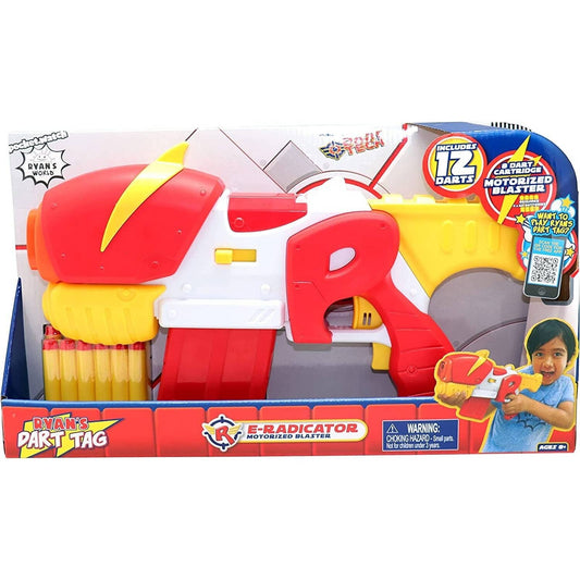 Ryan's World Foam Dart Tag E-Radicator Motorized Blaster - Red